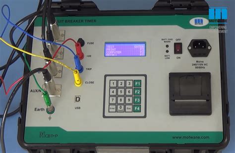 circuit breaker timing test|circuit breaker tester rental.